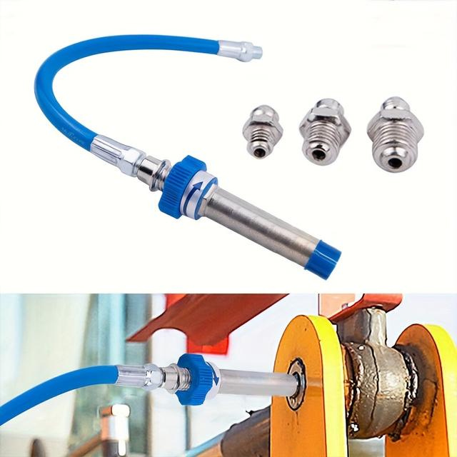 TEMU 고압 버터 그리스 잠금 클램프 그리스 노즐 호스 키트, 튼튼한 견고한 그리스 도구 커플링 엔드 커넥터, 전문가용