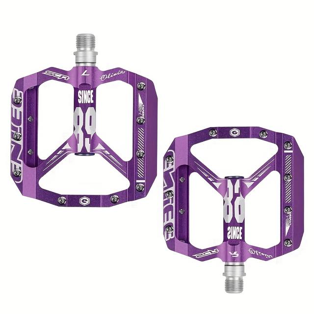 TEMU Mountain Bike Pedals With Wide Aluminum Alloy Platform And Du Bearing