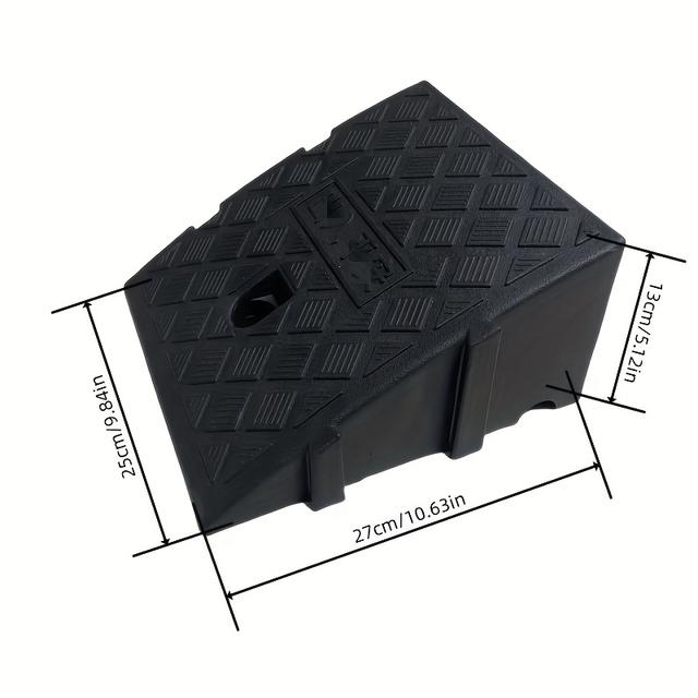 TEMU 2pcs Portable Ramps, 11/13cm Non-slip Plastic Ramps For Wheelchairs, Cars, Motorcycles, Bicycles - Heavy-duty Ramps For Doorways, Garages, , Ramps | Ramps | Plastic