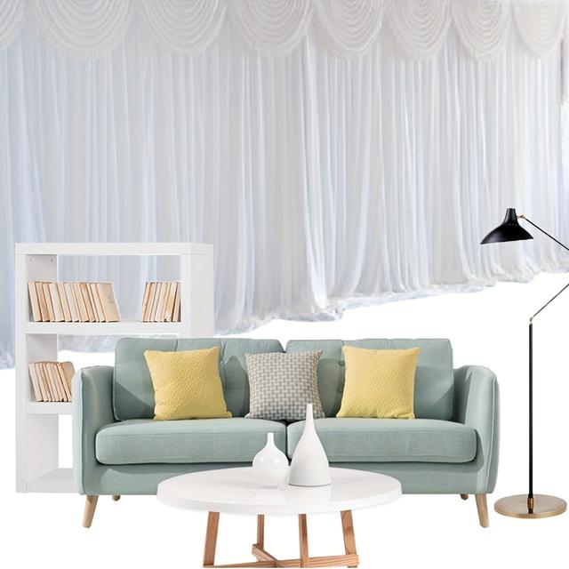 TEMU 3x3 mètres avec en-tête de manteau, décoration de fond de , adaptée pour mariage, fête