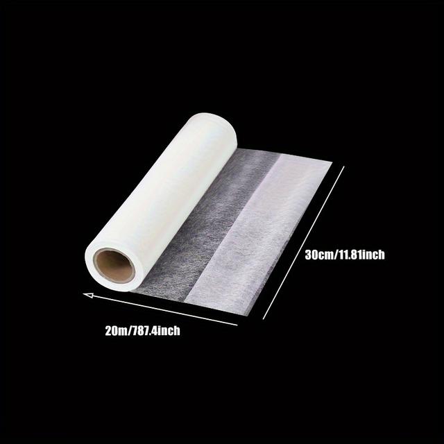 TEMU 1롤 11.8인치 x 787.4인치 화이트 아이언온 헴 테이프 - 옷, 바지, 드레스, 커튼 및 DIY 재봉 프로젝트용 무재봉 접착 패브릭 테이프, 강력한 접착력, 쉬운 적용, 패션 디자이너용