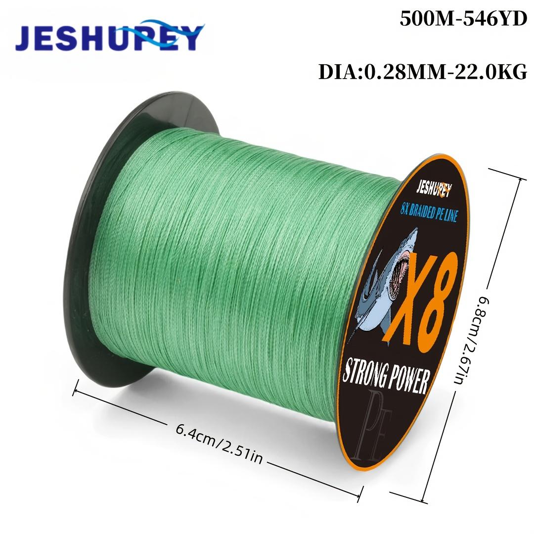 TEMU A Jeshupey High-strength Braided Pe Fishing Line With 8 Strands, Resistant To Bites And Wear, With A Pulling Strength Of 16-112 , Specifically Designed For Carp Fishing And Fly Fishing