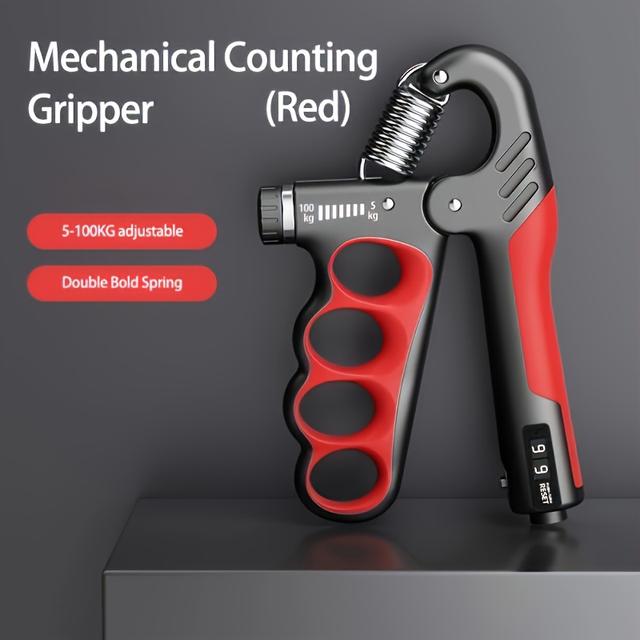 TEMU 5-100kg Counting Grip Strengthener Arm Strength Fitness Trainer Wrist Strength Training Chain Five-finger Grip Strengthener