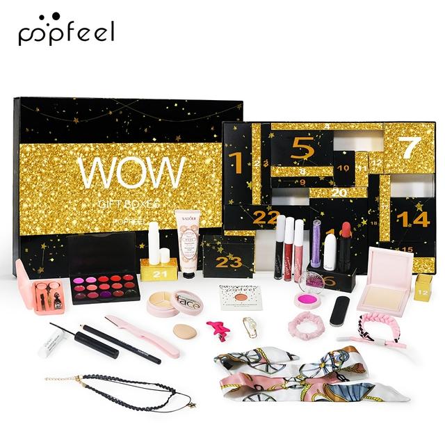 TEMU Popfeel Christmas Countdown Gift Box 24pcs Cosmetic Set, Present
