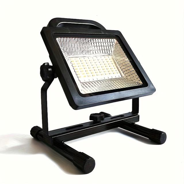 TEMU 1pc 90led Solar Handheld Light, Led Work Lamp, Portable Flashlight, Usb Or Solar Powered, Suitable For Outdoor Bbq, Camping, Fishing, Workshop, Emergency, Construction Sites, Etc