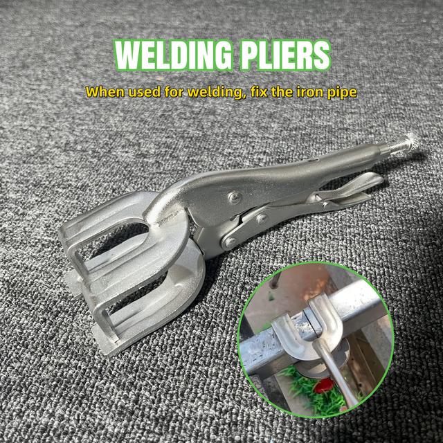 TEMU Adjustable Welding Clamp - U-shaped, Ergonomic Welding Pipe Locking Fixture, Suitable For Arc Welding/gas Shielded Welding/woodworking Clamping Tools.