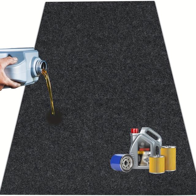 TEMU Garage Floor Mat 91.5 * 122cm/91.5 * 91.5cm/91.5 * 183cm/2.0 * 2.6m/2.23 * 5.2m, Mechanic Pad - Protects Floor From , , And Stains | Washable, Cut To Size, Non Slip Floor Mat
