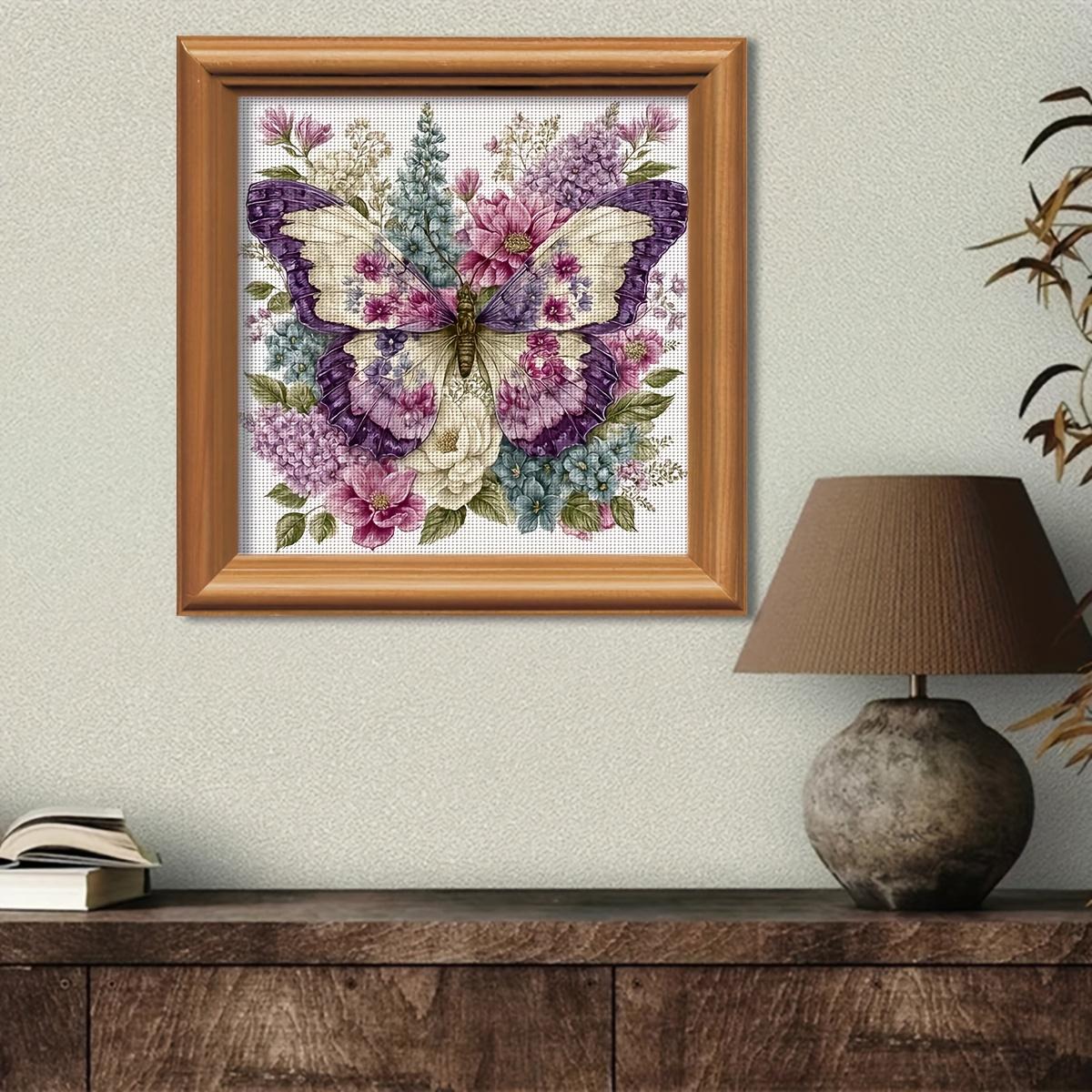 TEMU 1 Set - Creative Themed Cross- Painting Kit, Diy Unique Embroidery Needlework Supplies, 11ct Cross- Painting Decorative Craft, Handmade Gift For Craft Enthusiasts. For Home Decor. Frameless