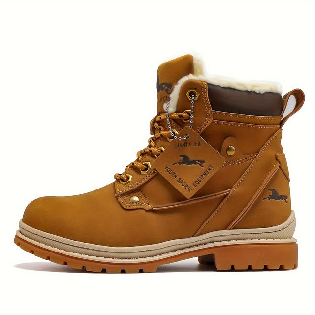 TEMU Damen Schneestiefel Casual Winter Wanderstiefel Damen Outdoor Schneestiefel Leichte Schnürwanderstiefel