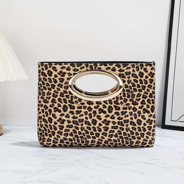 TEMU Handtas met luipaardprint