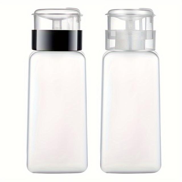 TEMU 60/150/180/250ml Professional Push Down Pump Dispenser Bottle For Nail Polish And Makeup Remover - Easy And Efficient Empty Bottle