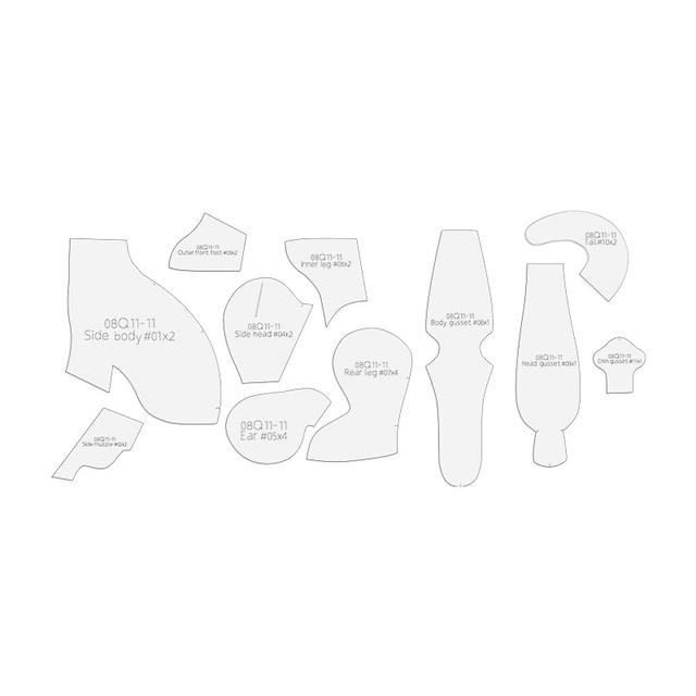 TEMU 11pcs 비글 개 만들기 PET 템플릿 DIY 개 모양 패턴 퀼팅 스텐실 수제 재봉 도구 스텐실 수제 장식 생일 휴일 선물