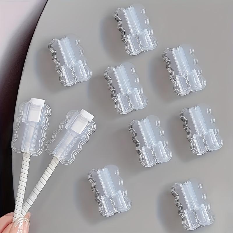 TEMU Set Of 6 Flexible Tpu Wave-shaped Cable Protectors, Suitable For Iphone, Smartphones, And Tablets - Thickened Cable Protection Sleeves, Mobile Charging Line Protectors (battery Not Included)