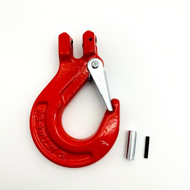TEMU 1.12T/2T/3.15T 다양한 사양으로 제공되는 안전 잠금 핀 체인 후크, 녹 방지 코팅 강철로 제련, 안전 잠금 장치가 있는 후크, 창고, 야외 사용 및 트레일러에 적합 - 단위당 1개