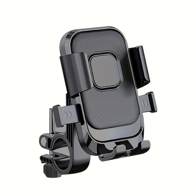 TEMU 1pc Mobile Phone Mounts Designed For Motorcycles And Bicycles, Compatible With Most Smartphones. Constructed From Sturdy Abs Material And Bicycle Components. Fits A Range Of Vehicle Types. And