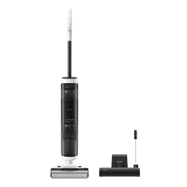 TEMU Mova K20 Wet And Dry Vacuum Cleaner, 7kpa Suction 200w Powerful, 4kg Lightweight Vacuum Cleaner, Self-cleaning Automatic Brushes, 30 Min , Cleaning