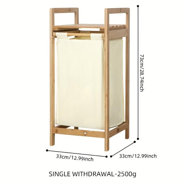 TEMU 다용도 세탁 바구니 - 내구성 있는 직사각형 옷 정리함, 욕실 및 세탁실 수납용 핸들 포함 캐주얼 스타일 홈 오거나이저 바스켓