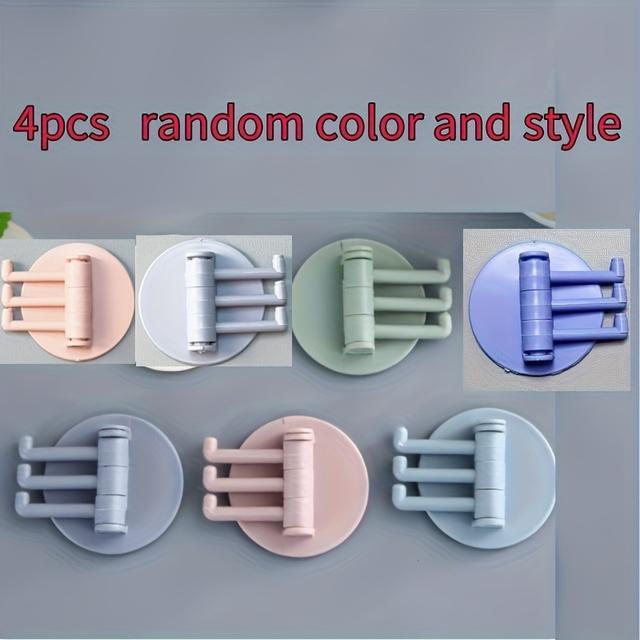 TEMU 2 db/4 db sokfunkciós fürdőszobai falpolc lyukasztás nélküli és nyomtalan horoggal, forgó horgokkal, ragasztható horgokkal, tárolóhorgokkal, J-alakú horgokkal, lyukasztásmentes horgokkal