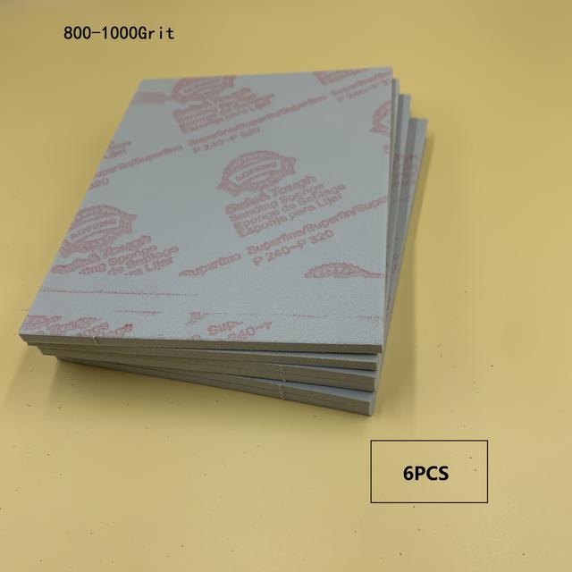 TEMU EVA Weißes Schaumstoff-Schleifpapier, 240-3000 Körnungen, Weiche Schleifpapier für Metallrostentfernung, Kunststoff, Elektronik, Möbel, Autoreparatur und Präzisionspolitur