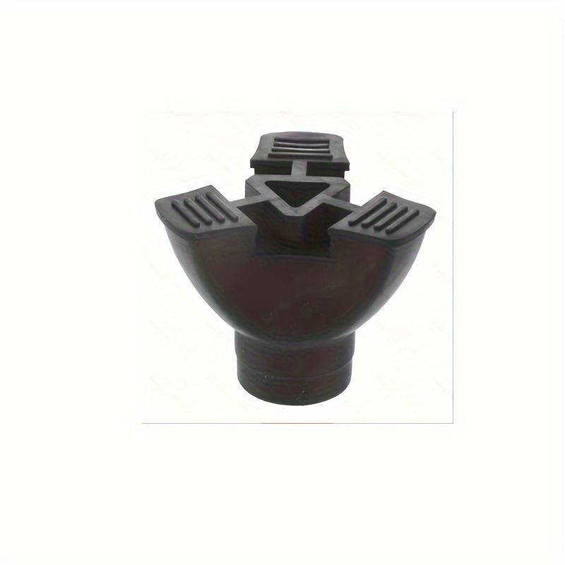TEMU 1pc Black Self-supporting Rubber Non Slip Cane Foot Pad