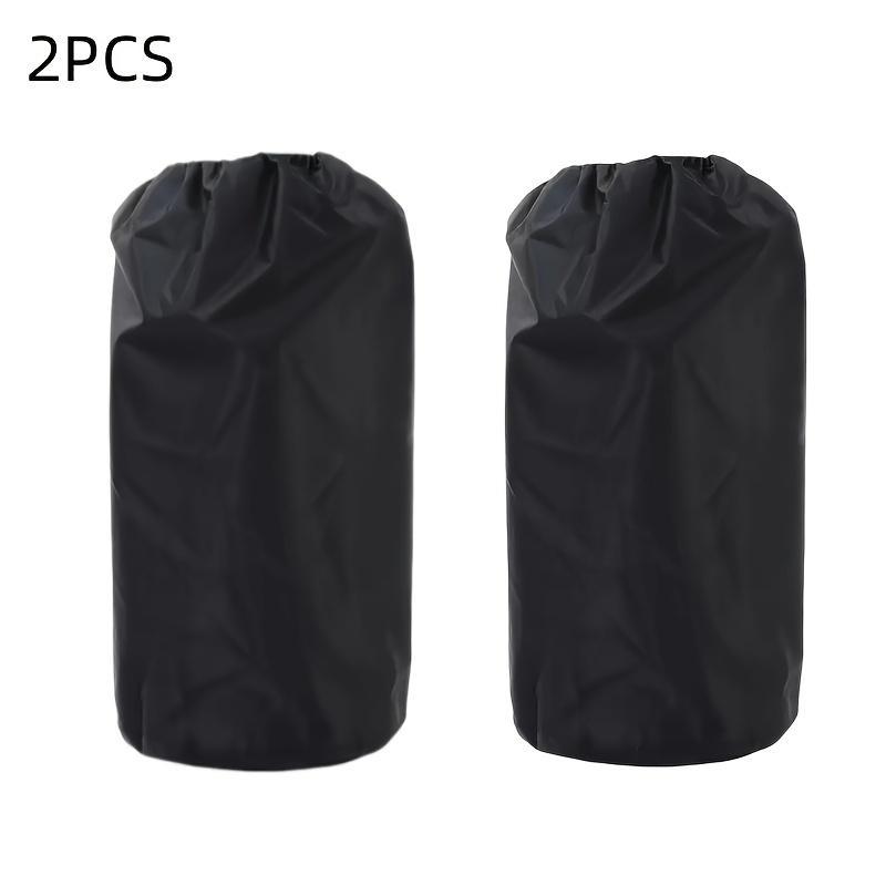 TEMU 2pcs Black Oxford Cloth Gas Tank Cover, Outdoor Small Propane Tank Protective Cover, Uv Protection Cover, Household Goods, Barbecue Additions