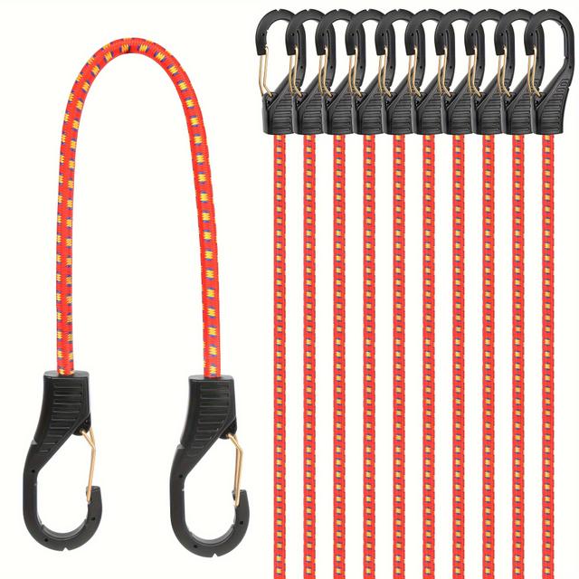 TEMU Amartisan 10-pack Durable Luggage Straps, 20-inch Abs Tie Downs, Uncharged, No Battery Required