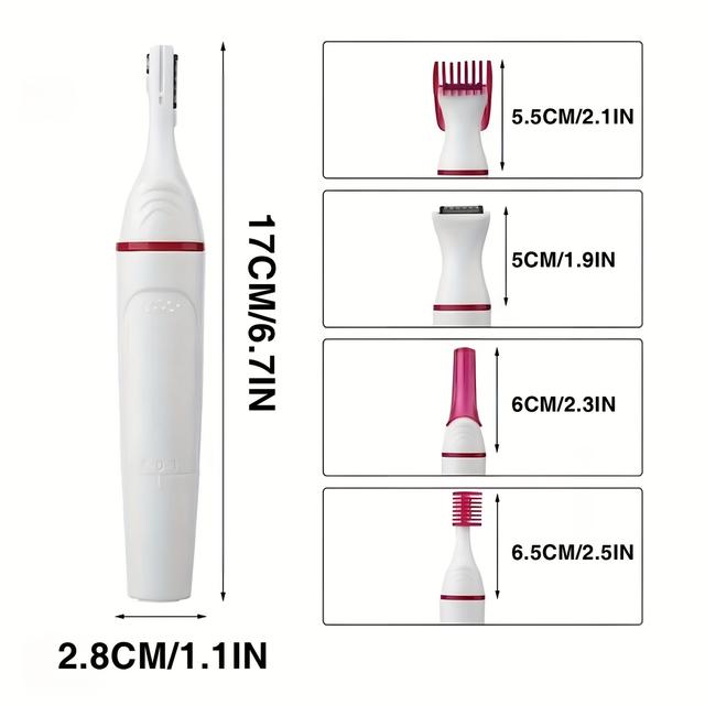 TEMU Női szemöldök trimmer, férfi arc szőrtelenítő, szőrtelenítő arcra, állra, barackszőrre, ajakra, testre, karokra és lábakra, elemes működés (elemek nélkül)
