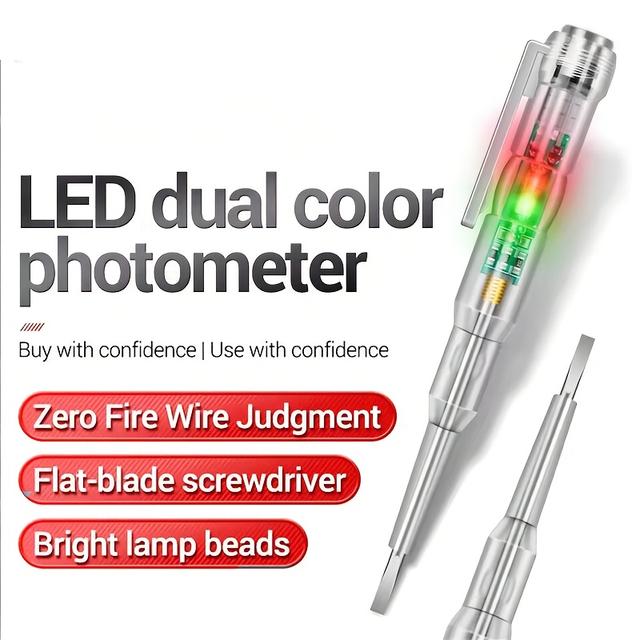 TEMU Intelligent Voltage Tester Pen | Copper Material, Non- Button, 24v-250v, Suitable For Room /hard Wiring