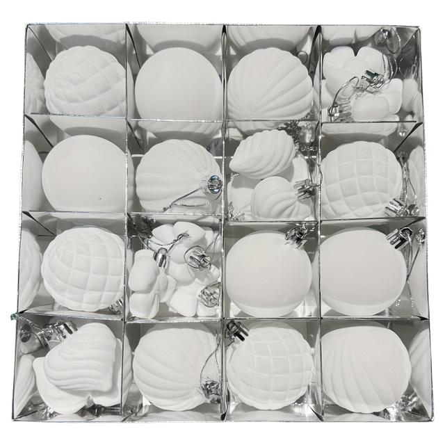 TEMU 32pcs/set Of Christmas Decoration Balls For New Year Holiday Party Ornaments, Christmas Tree Hanging Balls.