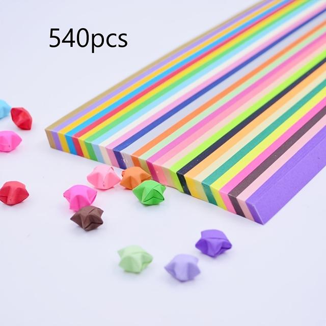 TEMU Curly Paper Strips Set | Suitable For Crafts And Art Projects, Mixed Colors, Made Of Paper