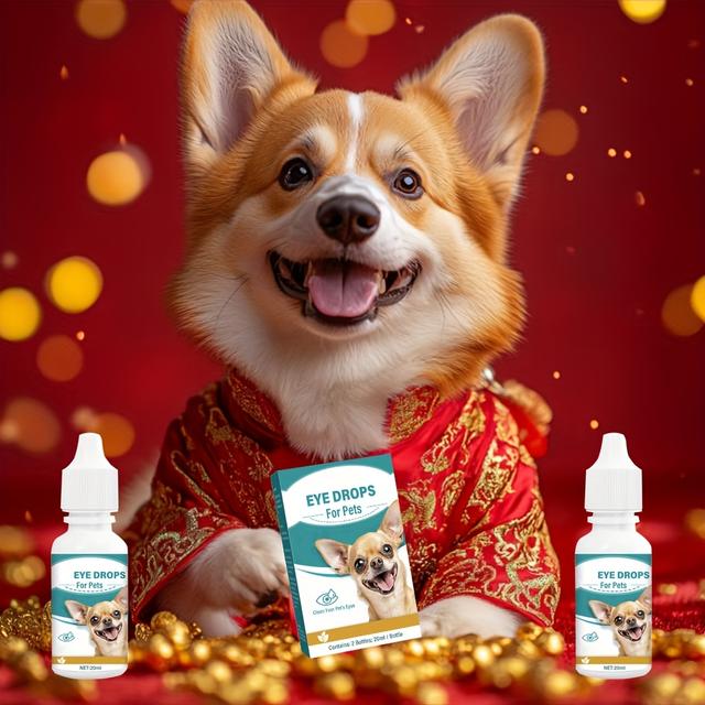 TEMU Pet Eye Cleaner For Use For Cleaning Tear Stains And Removing Eye Stains (2 Bottles)