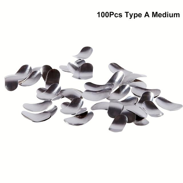 TEMU A Set Of 100 Stainless Metal Kits With Tabs, 0.05mm Thick, Available In Various Sizes Of Strips.