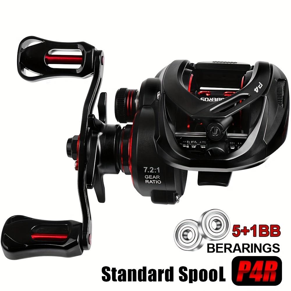 TEMU Proberos Fishing Reel, Equipped With 5+1bb Ball Bearings, Suitable For Saltwater And Freshwater Fishing, Gear Ratio 7.2:1