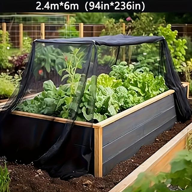 TEMU 1 Piece Of Outdoor Garden Netting - A Barrier Against Mosquitoes And Birds, Suitable For , Wedding Decorations, Holiday Decor, Outdoor Garden Embellishments, And Gifts For Christmas And Halloween