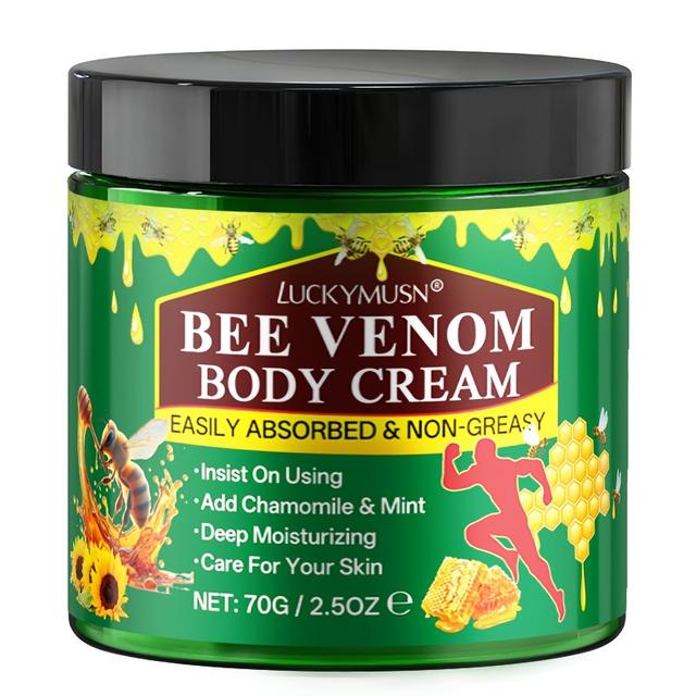 TEMU Bee Venom Cream, Cares For Your Joint Skin, Moisturizing, Contains , Mint, Chamomile, Vitamin E, Non-greasy, Easily Absorbed, Suitable For Body, Neck, Knees, Hands, Feet, Waist