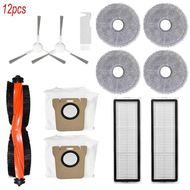 TEMU Replacement Components For Xiaomi Robot Vacuum X20+ / X20 Plus, Including Main And Side Brushes, Hepa Filter, Mop Cloth, And Dust Bag