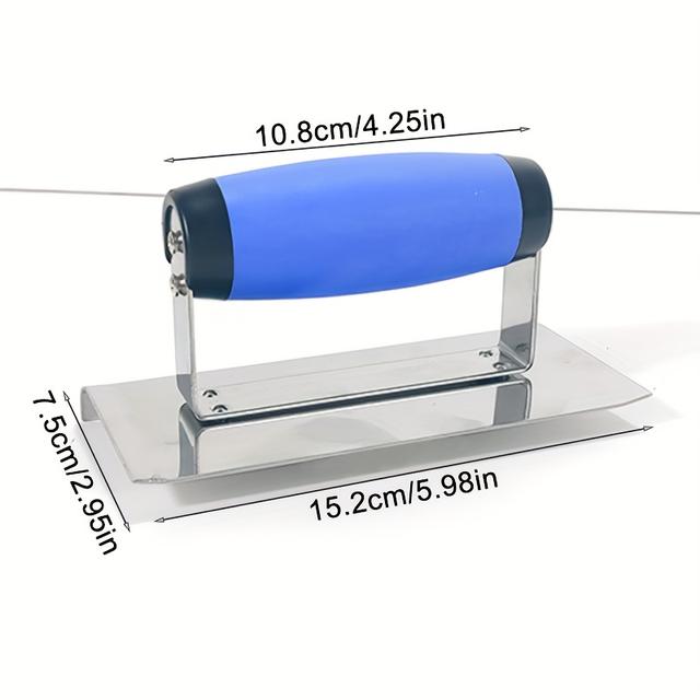 TEMU Concrete Hand Edger And With Handle For Masonry Cement Finishing Or Drywall Plastering & Trimming