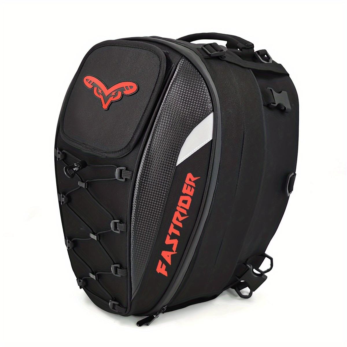 TEMU Motorcycle Tail Bag, On The Back Or Hand-, And Has Larger Capacity After Expansion. Electric Bike Luggage Bag, Helmet Bag