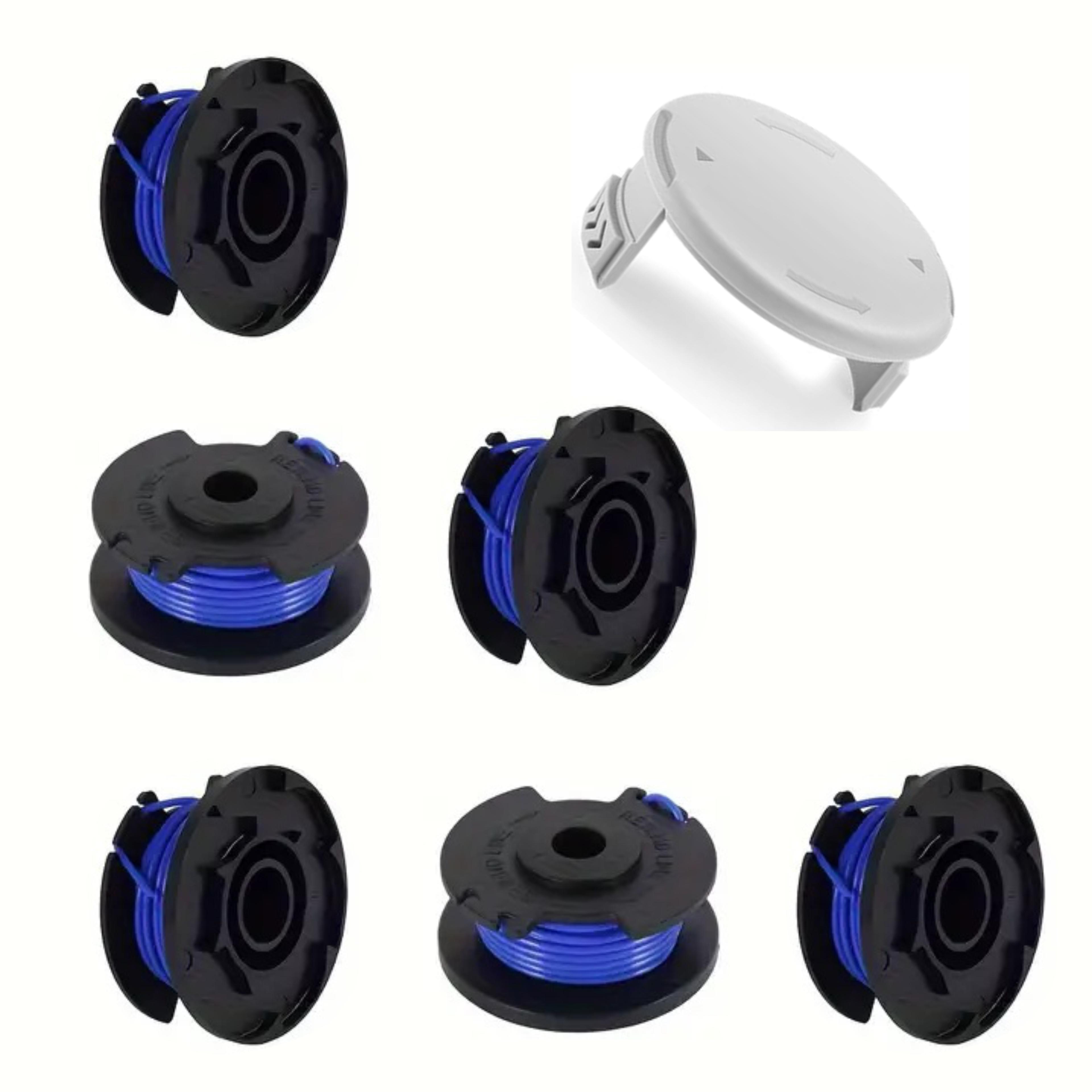 TEMU Compatible With Ryobi And Hart Electric Trimmers, Replacement Spool With 0.065" Automatic , Fits 18v 24v 40v Outdoor Accessories With , Set