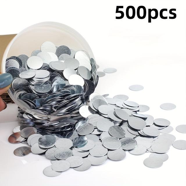 TEMU 500pcs Of Round Iron Sheets For Mobile Phone Crafts