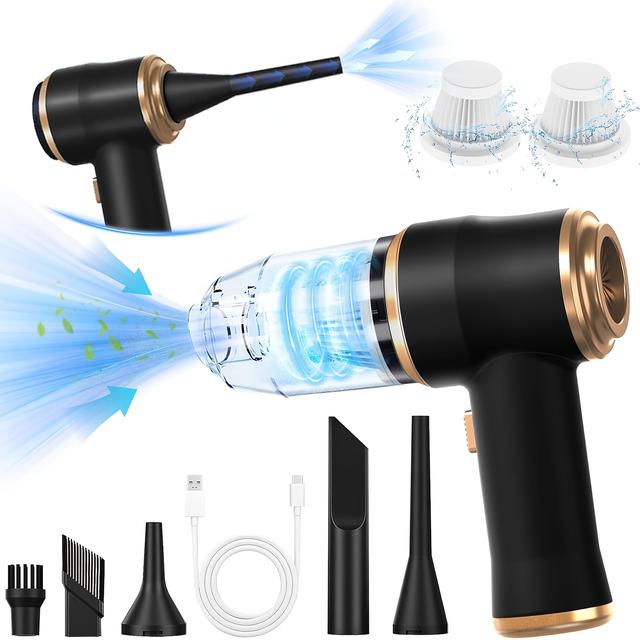 TEMU Wireless Handheld Vacuum Cleaner, With Powerful Suction Force, 2 X 2000mah Batteries, 75db , (suction And Blowing), Suitable For Household And Car Cleaning. Please Fully Charge Before Use.