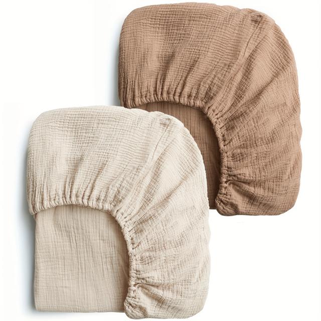 TEMU Baby Bed Sheet 2pcs Set, Baby Bed Cover, Mattress Protector, Removable Cover, Soft, Breathable, , Machine Washable, Essential For Baby's Room