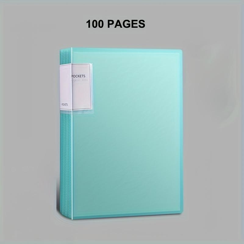 TEMU 1pc Folder 20/ 30/ 40/ 60/ 80/ 100 Inner Pages, A4 Transparent Insert Folder, A4 Transparent Insert Student Test Paper Sorting Information Booklet Large-capacity Classified Office
