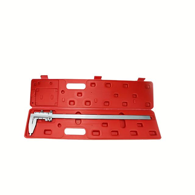 TEMU 0-600mm Messschieber, Langschwanz-Schiebeschieber 600x90mm Stahl Präzisionswerkzeug mit Spitzenmessung