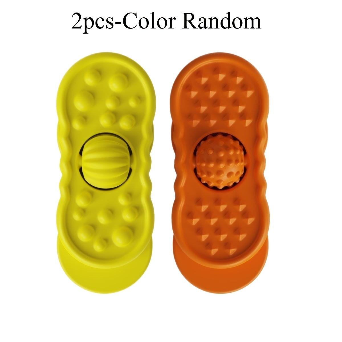 TEMU 2pcs Colorful Sensory Suction Cup Fidget Spinner Tool For Desk, Home, Car And Office, Push-spin Relax Gadget For, Fun Focus Props For Play, Work And Study