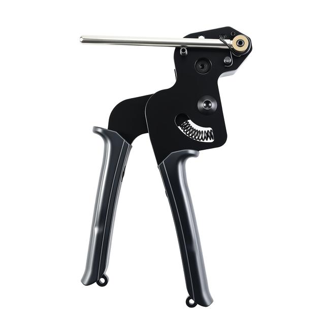 TEMU Heavy-duty 12mm Self-locking Banding Cinch & Cut Tool - Zip Tie Tensioner With One-handed Operation For Cable Ties, Cord Manasynthetic Gemstoneent, Packaging, Marine Use -