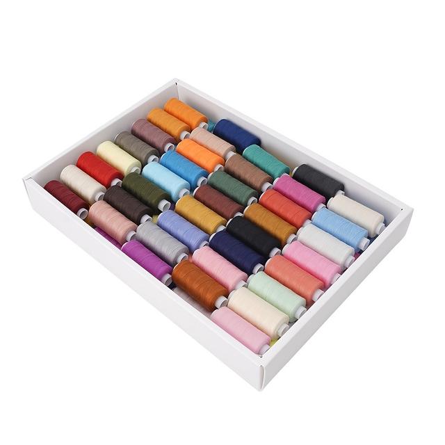 TEMU Set de Hilos de Coser de Poliéster Surtidos de 80 Colores, 402 Pequeños Rollos, 400 Yardas, Manualidades Caseras, Costura a , Color Mezclado, , Duradero, Ideal para Manualidades y Proyectos