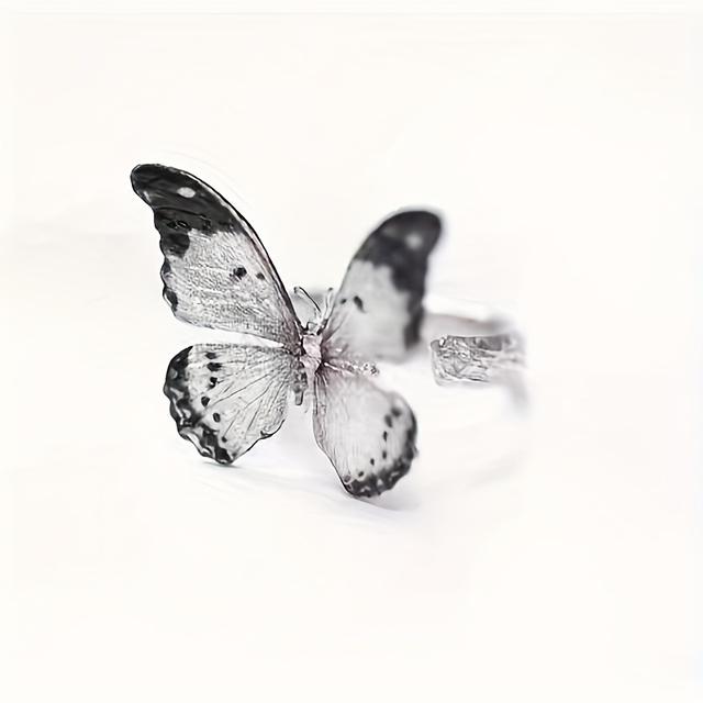 TEMU Anillo abierto de lujo elegante un diseño delicado de pequeña en un estilo de moda único