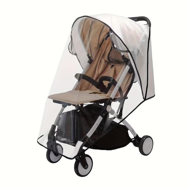 TEMU Stroller Rain Cover - Waterproof, Windproof & Dustproof With Breathable Mesh Design