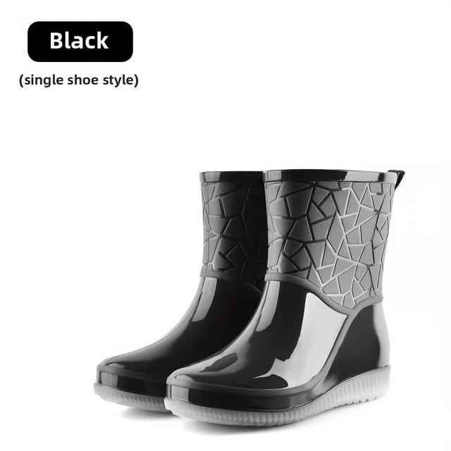 TEMU High Quality Jelly Rain Shoes For Women: Lightweight, Fashionable, And Durable For Summer Outdoor Activities